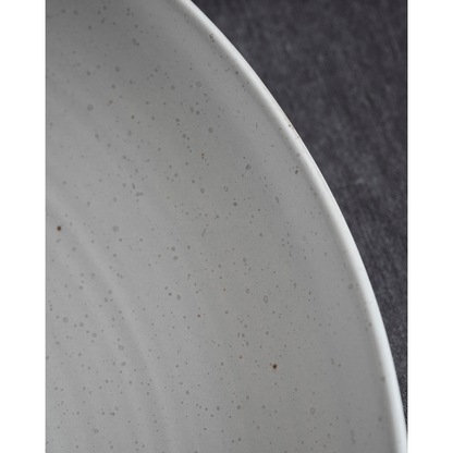 Dish, hdpion, gray; white