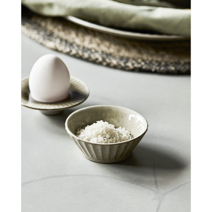 Bowl, hdpleat, gray; brown