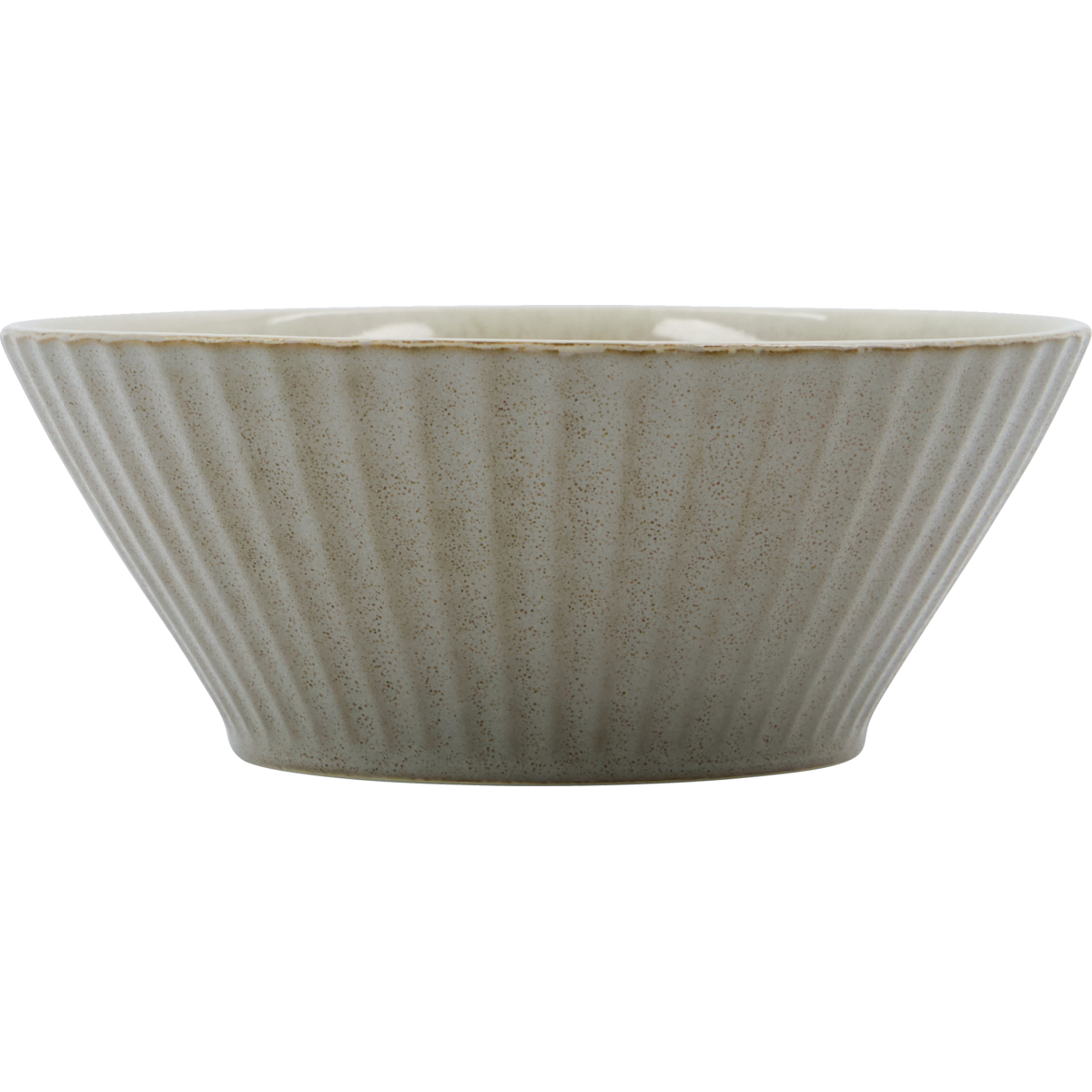 Bowl, hdpleat, gray; brown