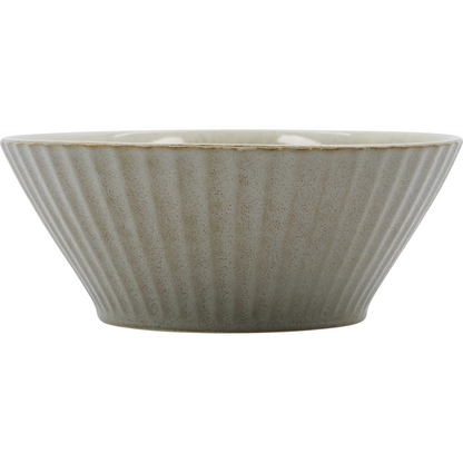 Bowl, hdpleat, gray; brown
