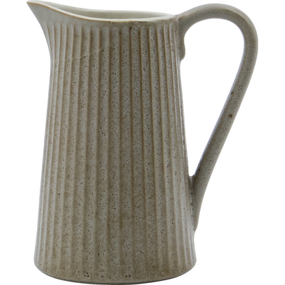 Jug, hdpleat, gray; brown
