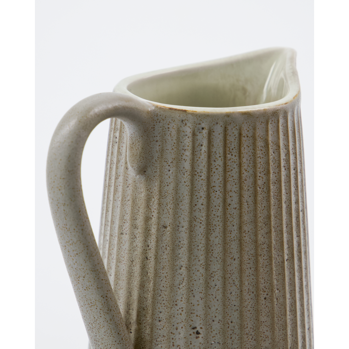 Jug, hdpleat, gray; brown