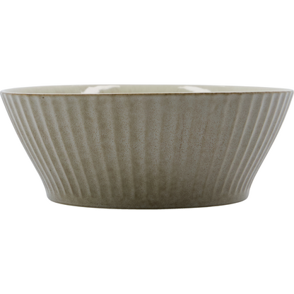 Bowl, hdpleat, gray; brown