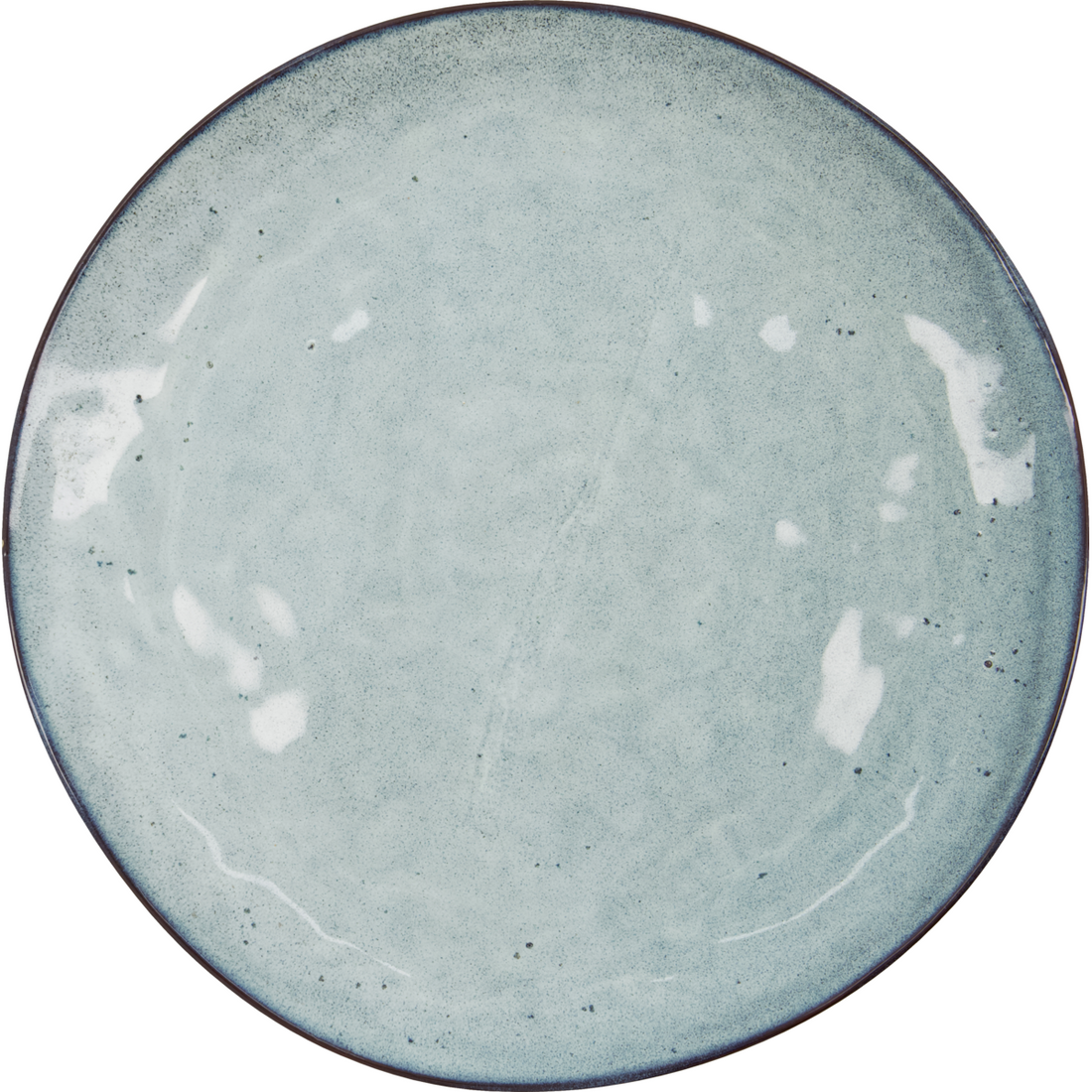 Dinner plate, hdrustic, gray; blue