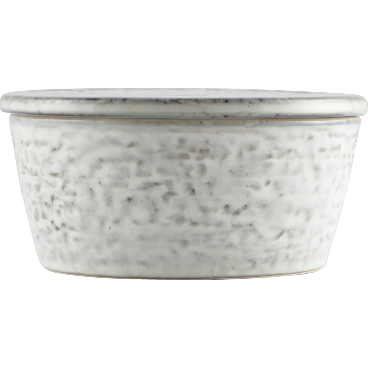 Storage with lid, rustic, gray; blue