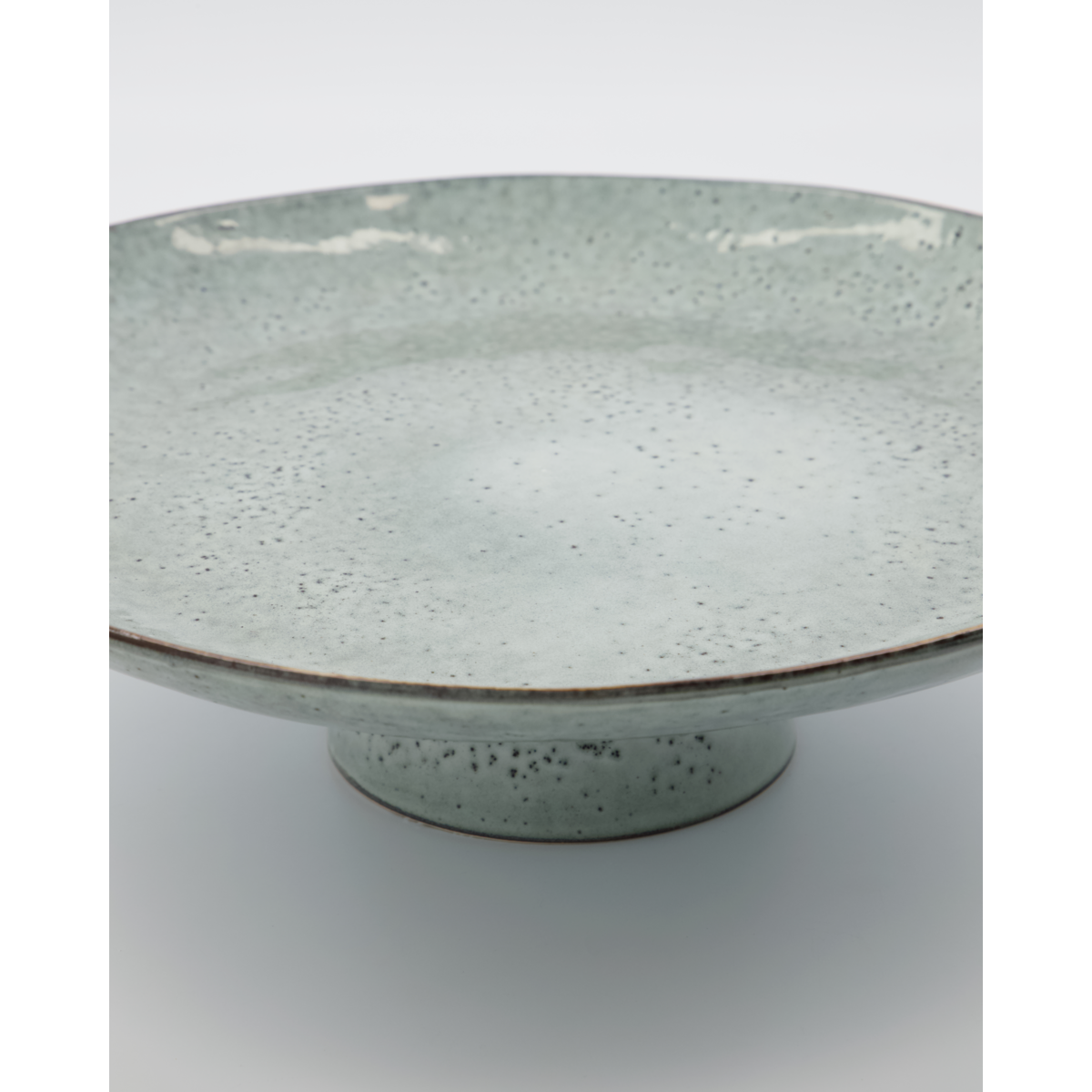 Cake dish, hdrustic, gray; blue