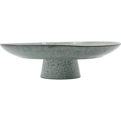 Cake dish, hdrustic, gray; blue