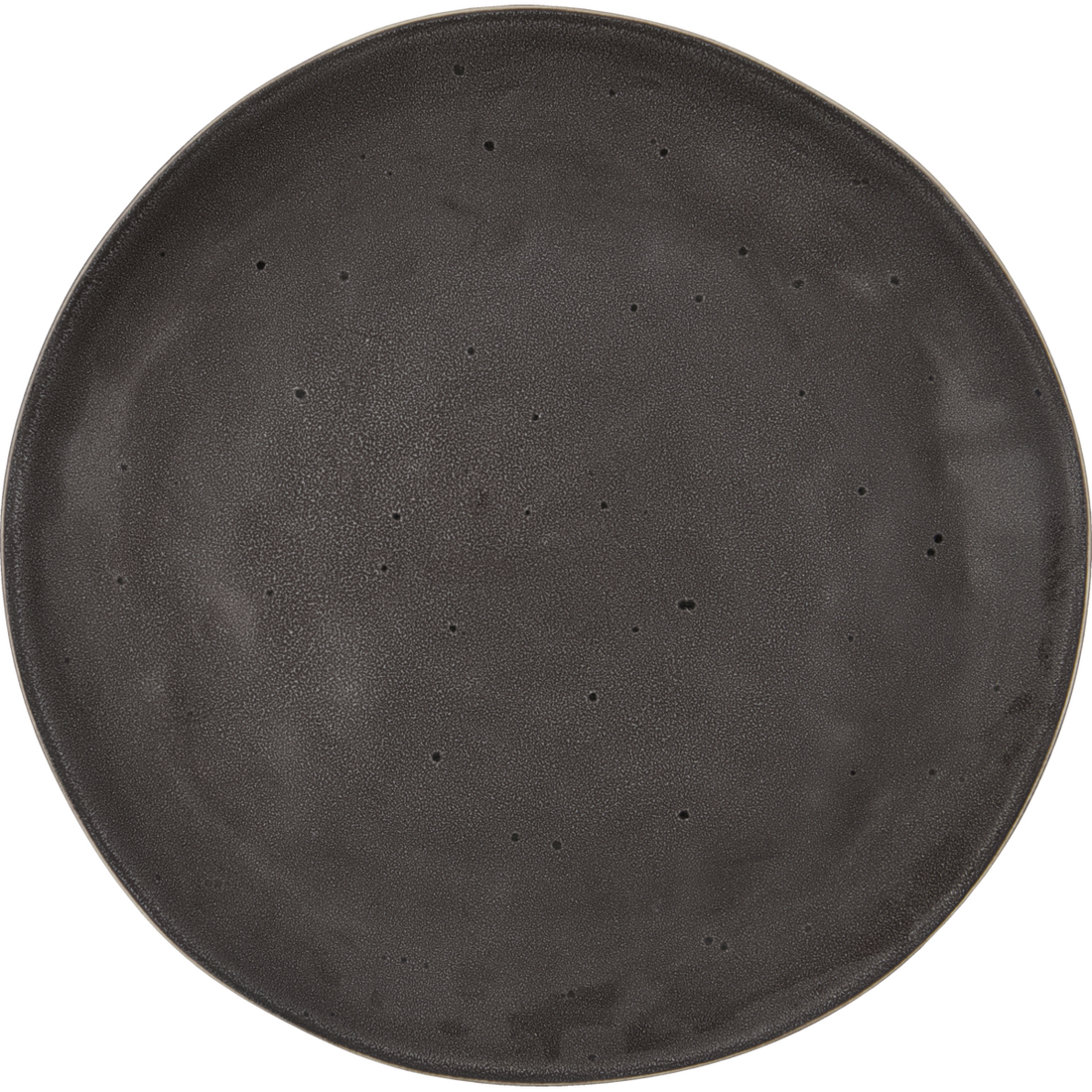 Dinner plate, Hdrustic, dark gray