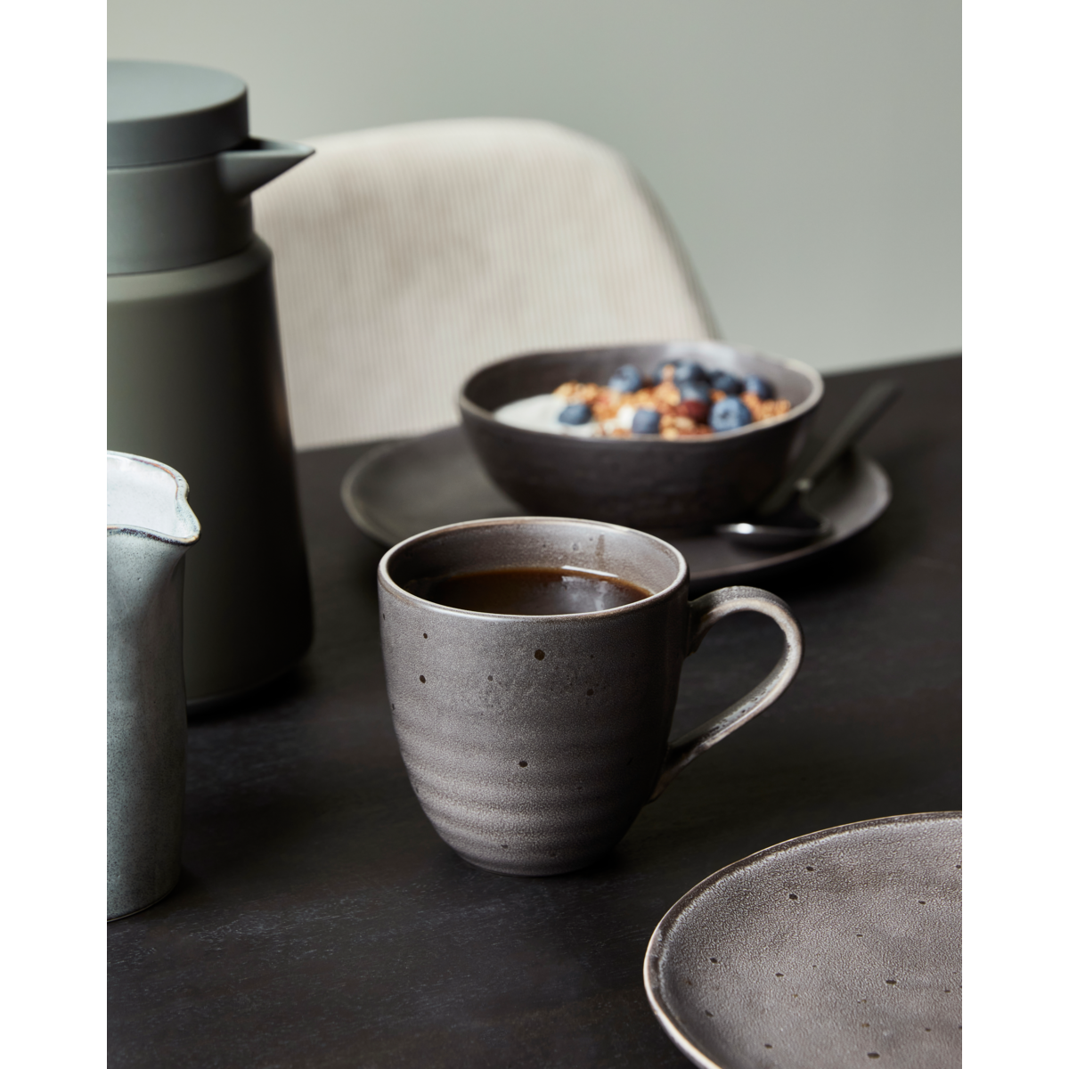 Mugs, hdrustic, dark gray