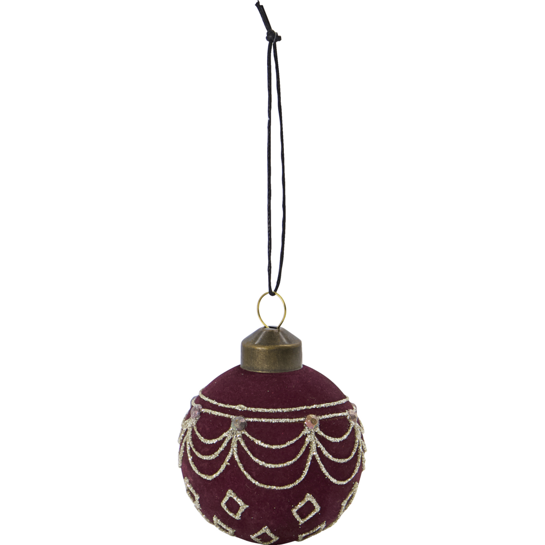Christmas decorations, hdvelour, red; brown