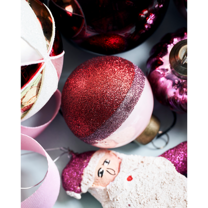Christmas decorations, hdstrip, pink; red