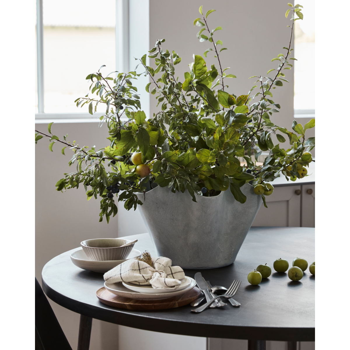 Herbal pot, hdvaso, gray