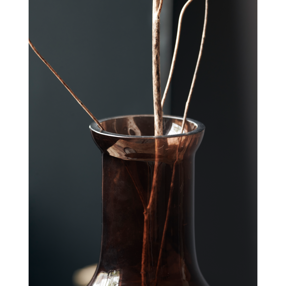 Vase, hdtinka, brown