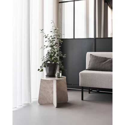 Side table, HDMARB, beige