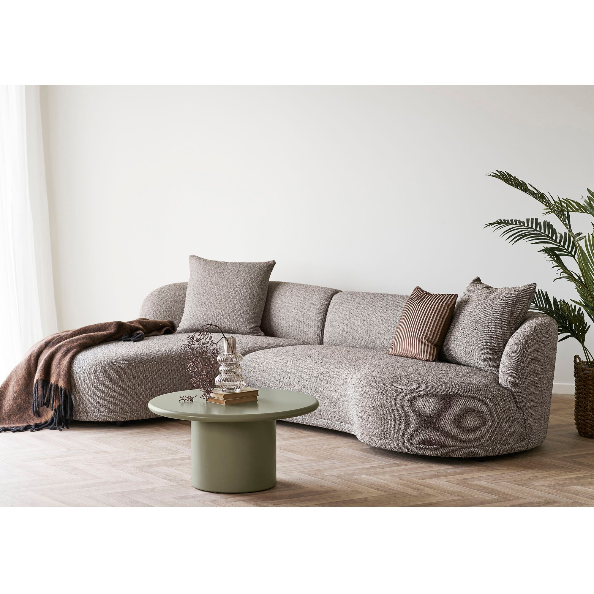 Nagano Coffee Table - Coffee Table, Green Ø80x40 cm