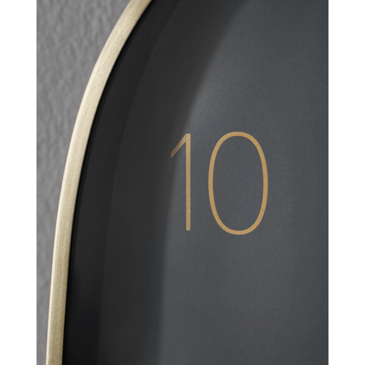 Wall clock, hdshape, dark gray