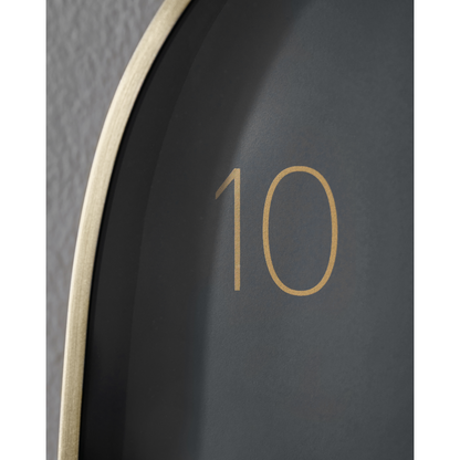 Wall clock, hdshape, dark gray