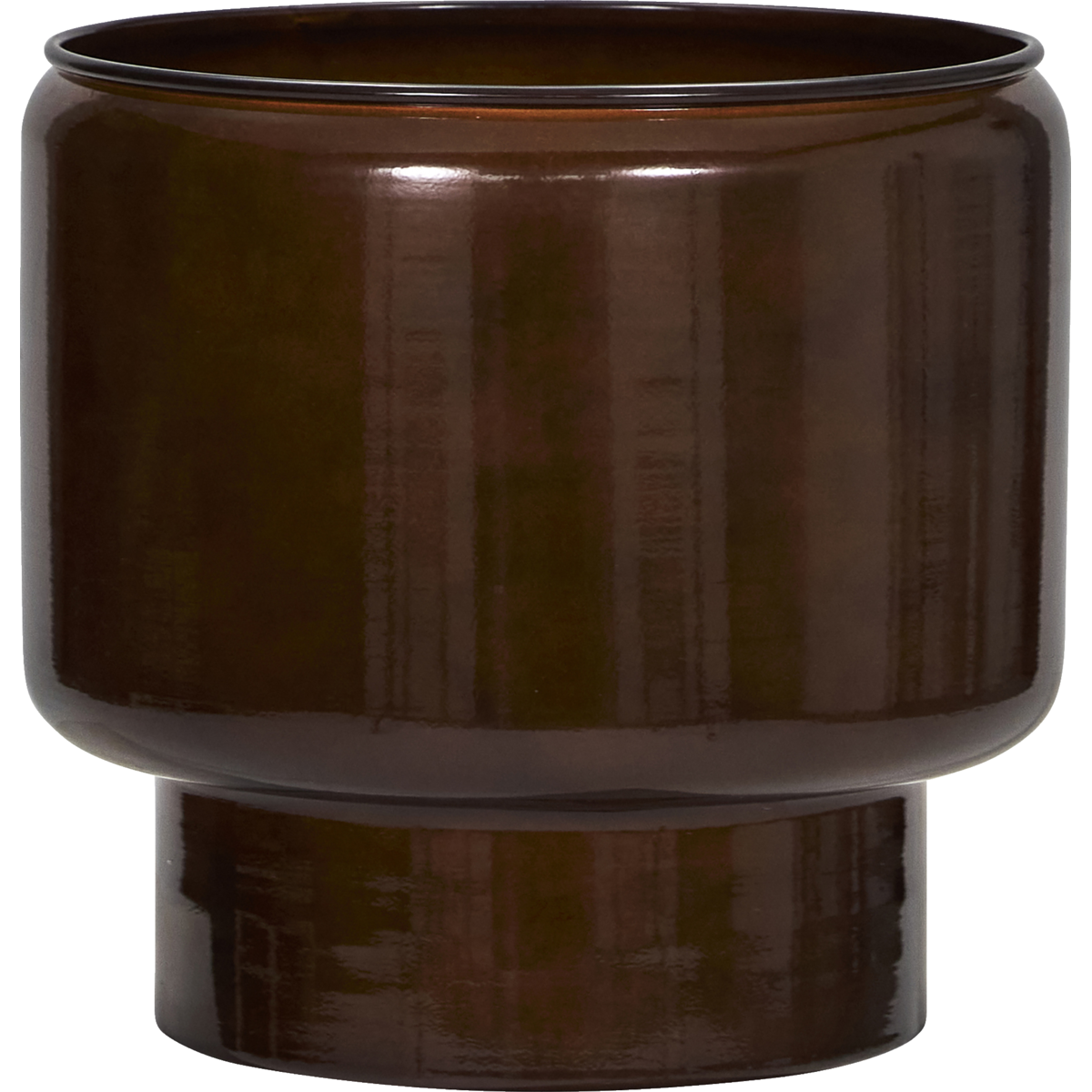Herbal pot, hdpile, brown