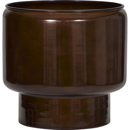 Herbal pot, hdpile, brown