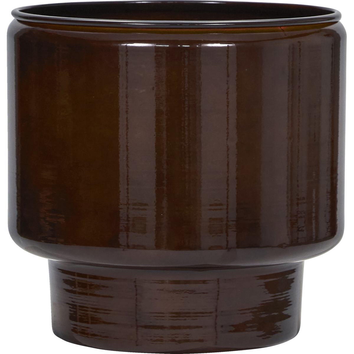 Herbal pot, hdpile, brown