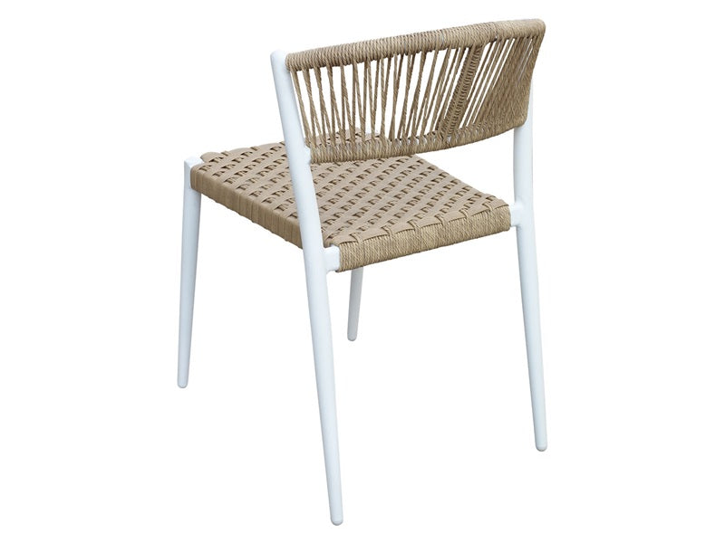 Astrid wicker chair, white