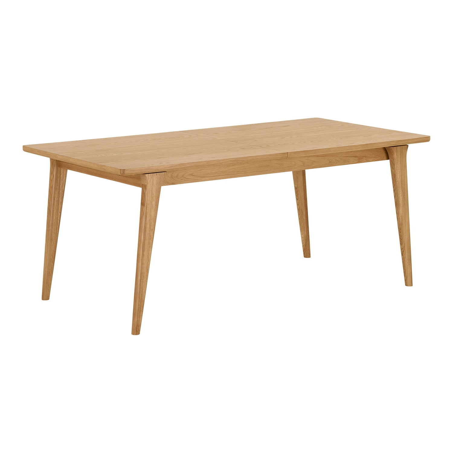 Darwin Dining table - Dining table, oak veneer, incl. an additional plate 180-230x90x75 cm