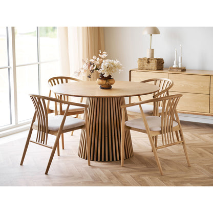 Osaka Dining Table - Dining Table, Egefins, Nature Ø120X75 cm