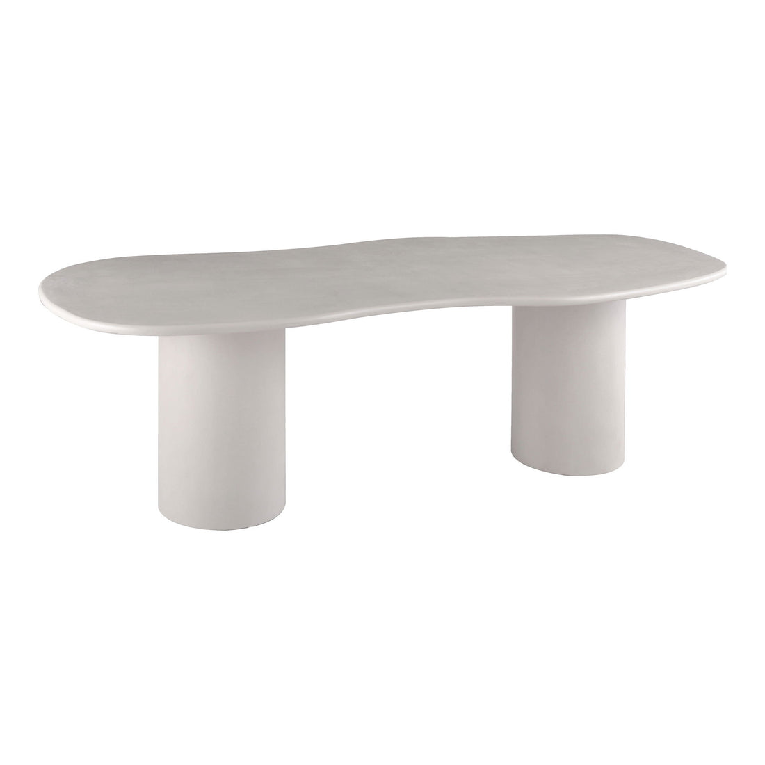 Dining table, cement look, light gray 96x240x76 cm