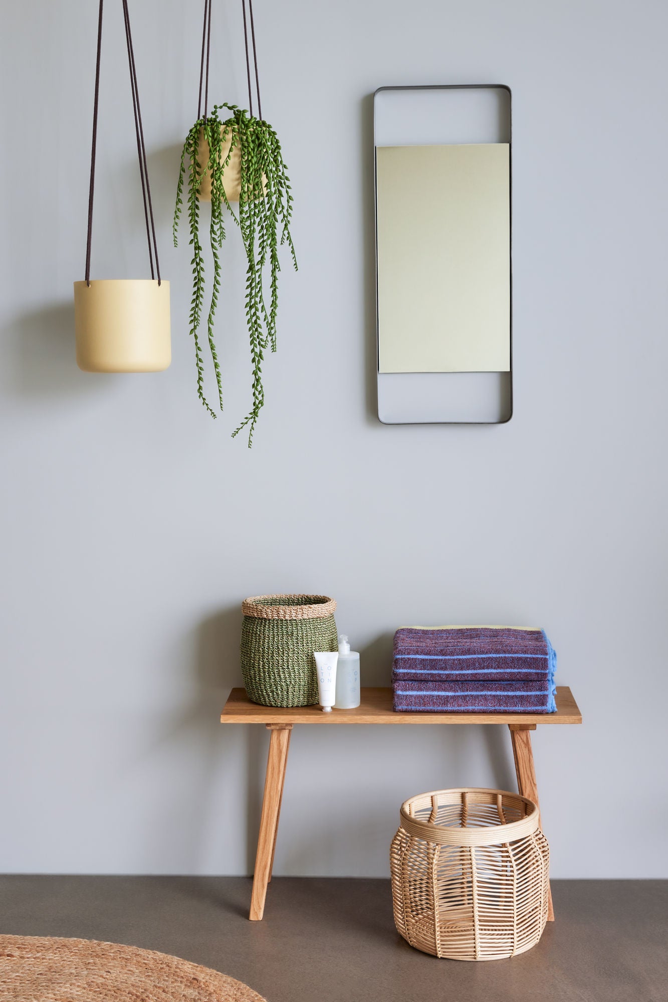 Bloom Hanging Potty Large Khaki (set of 3) - Ø17XH16, Ø21XH20, Ø25XH24CM