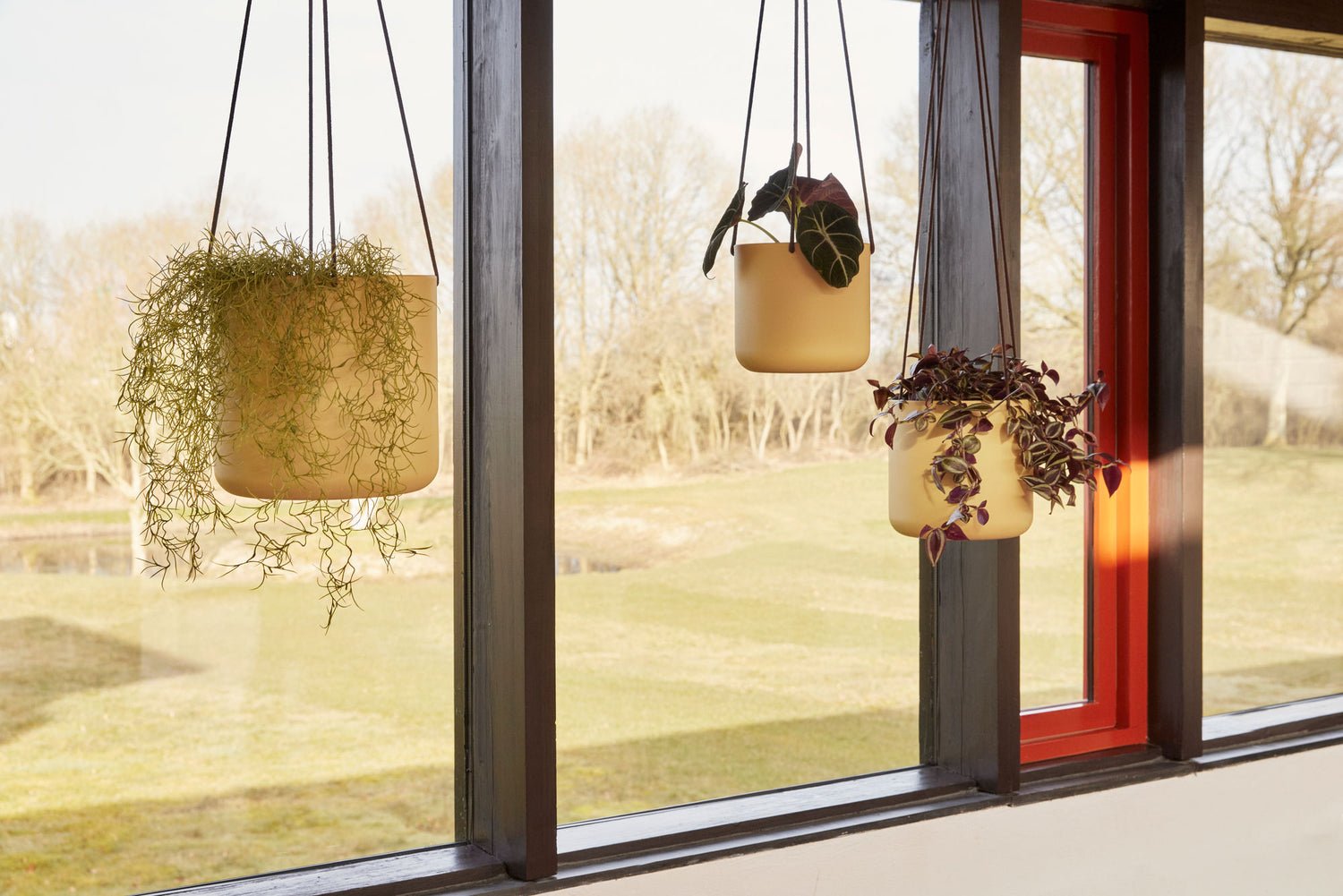 Bloom Hanging Potty Large Khaki (set of 3) - Ø17XH16, Ø21XH20, Ø25XH24CM