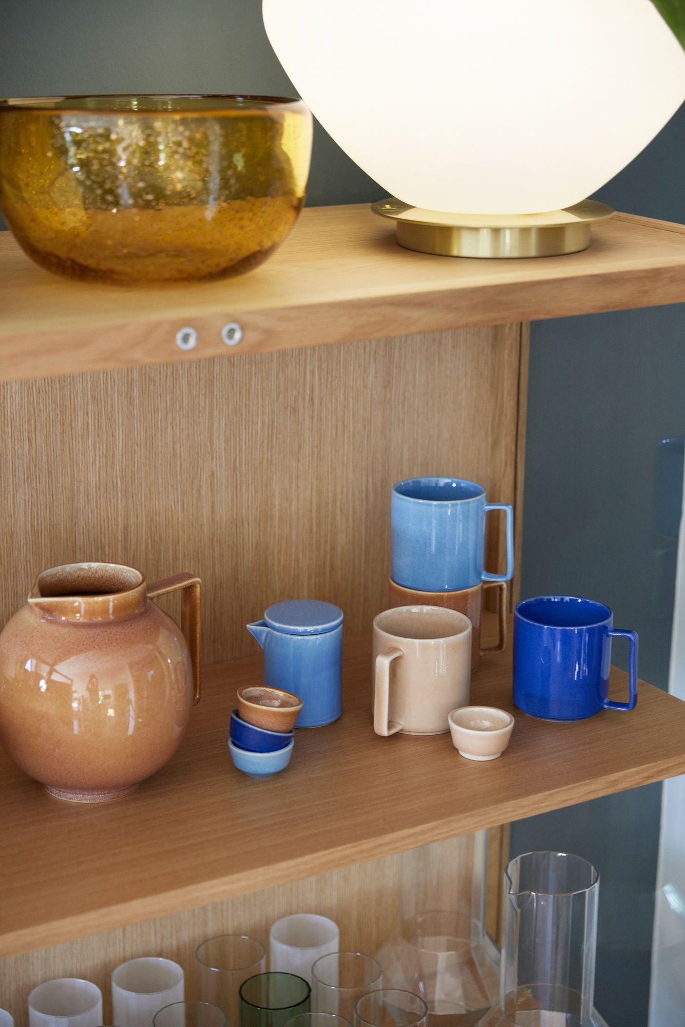 Hübsch Panorama Display Cabinet Large Natural