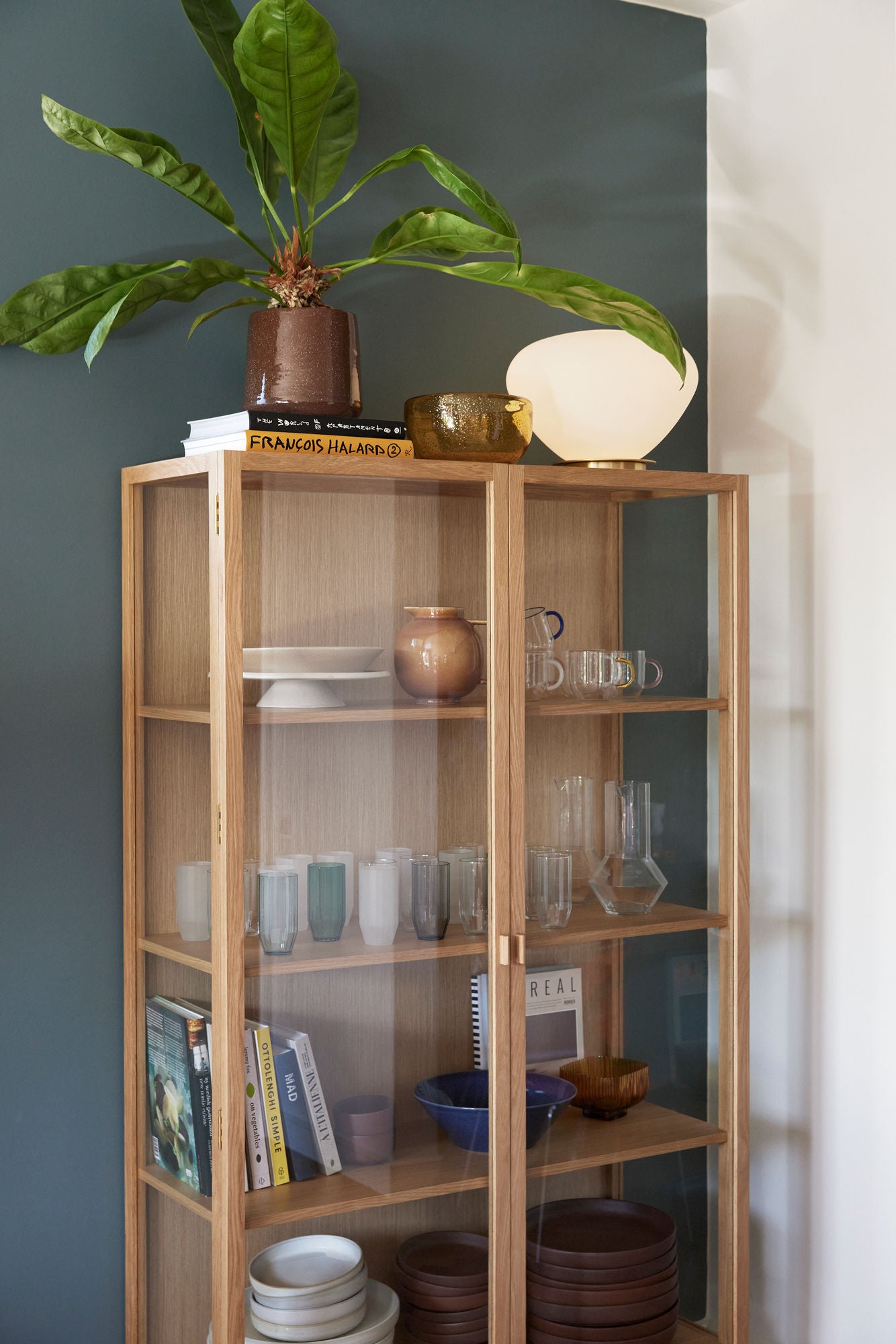 Hübsch Panorama Display Cabinet Large Natural