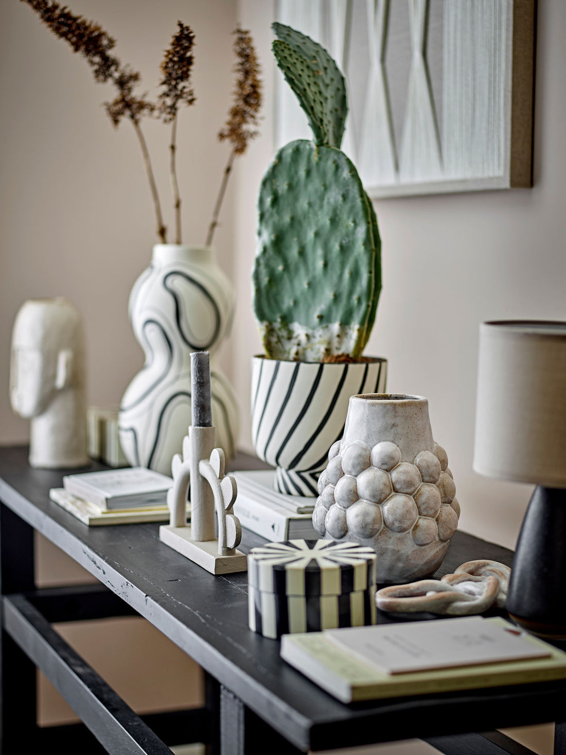 Bloomingville Poldor Vase, Nature, Stoneware