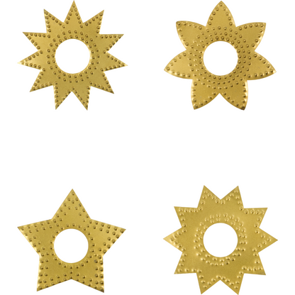 Call Stearin Lights, HRING, Antique Messing Finish