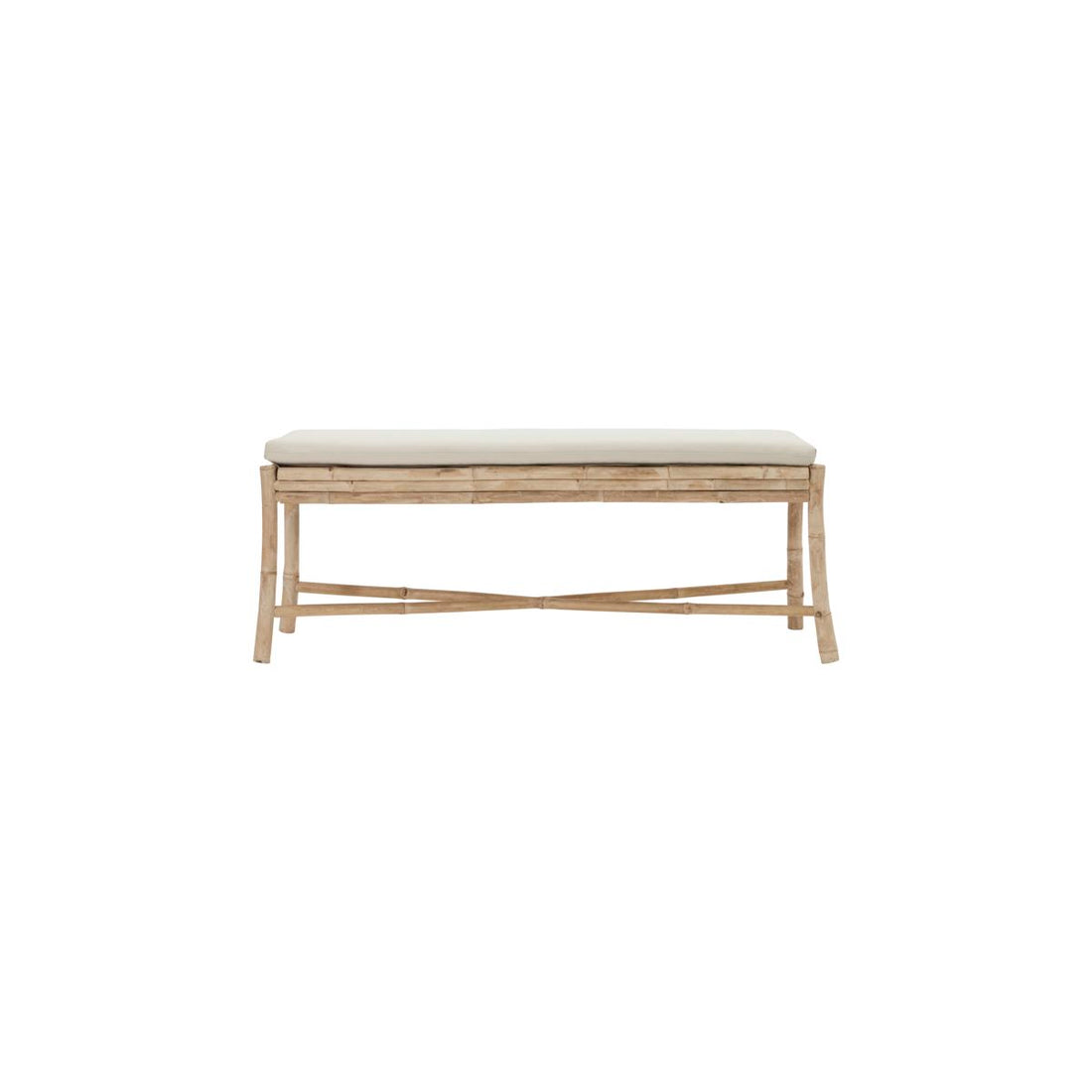 House Doctor - Bench with pillows, Sedeo, Natural - L: 130 cm, W: 38 cm, H: 45 cm