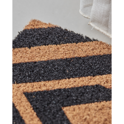 House Doctor - Door Mat, Hdindi, Nature; Black