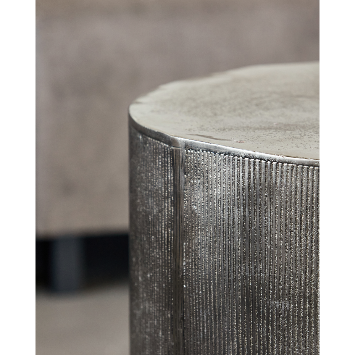 Coffee table, hdrota, brushed silver