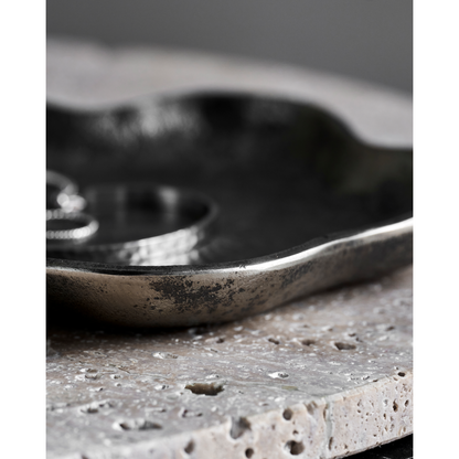 Tray, hdtalas, antique brass finish