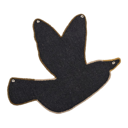Bloomingville Mini Blue Jay Carpet, Blue, Wool
