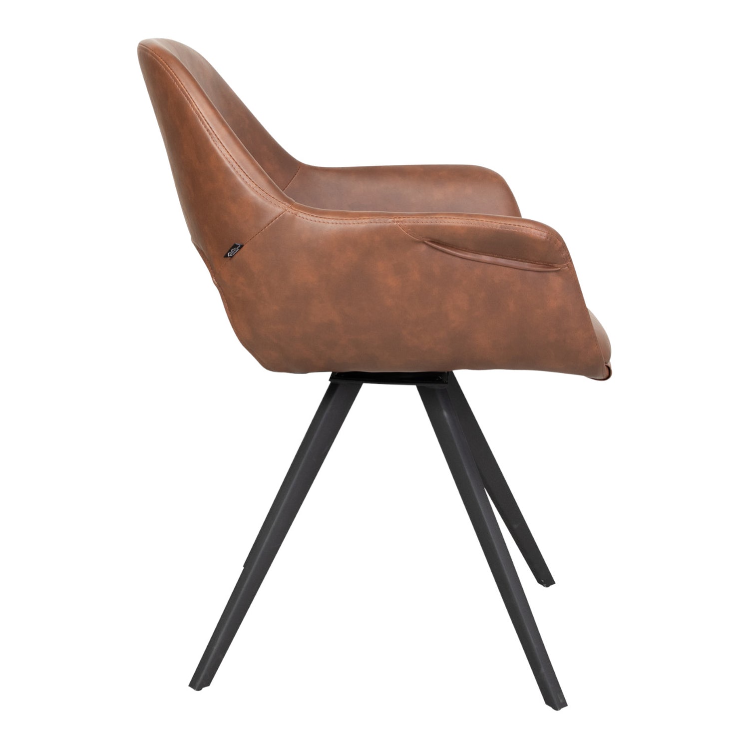 Dining table chair Fenja Cognac PU