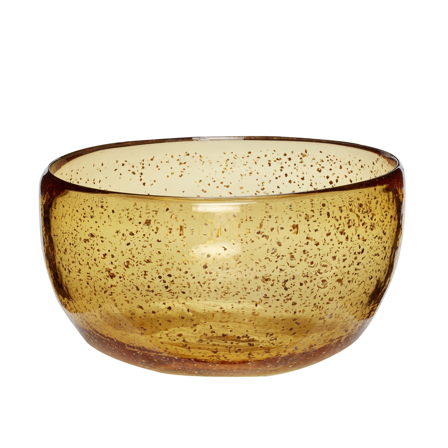 Glow Bowl Amber color - ø24xh14cm