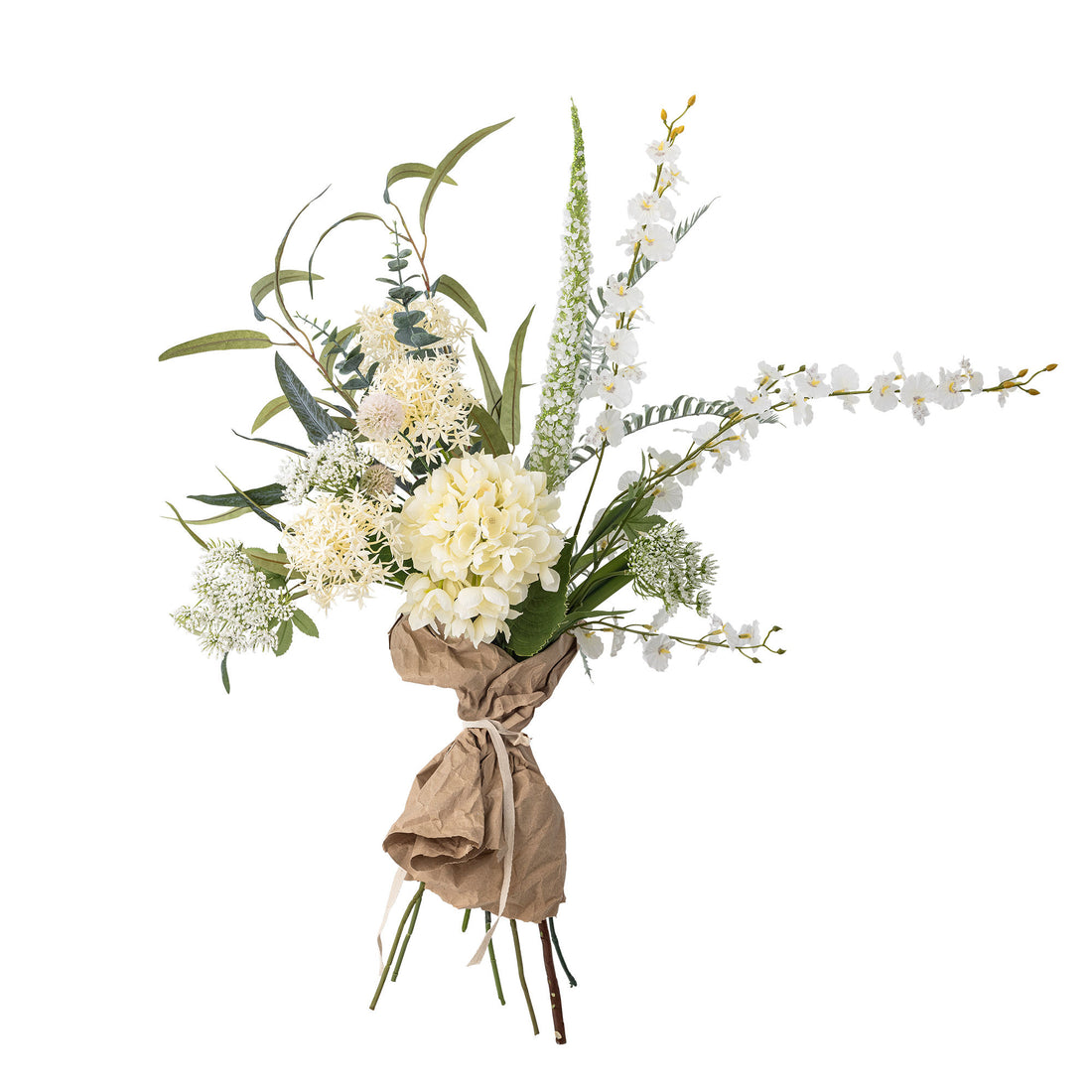 Bloomingville Symphonie bouquet, white, artificial flowers