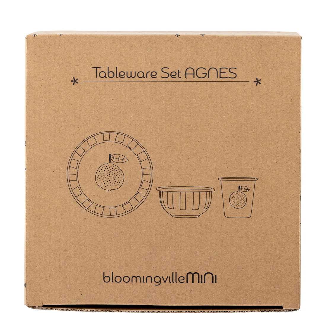 Bloomingville Mini Agnes frame set, orange, iron