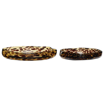 Hübsch Leo bowls brown (set of 2)