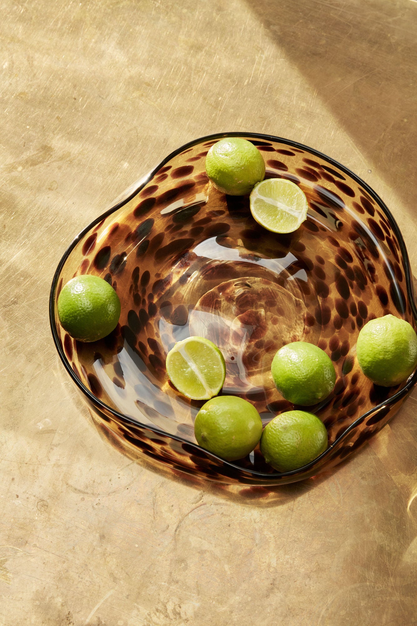 Hübsch Leo bowls brown (set of 2)