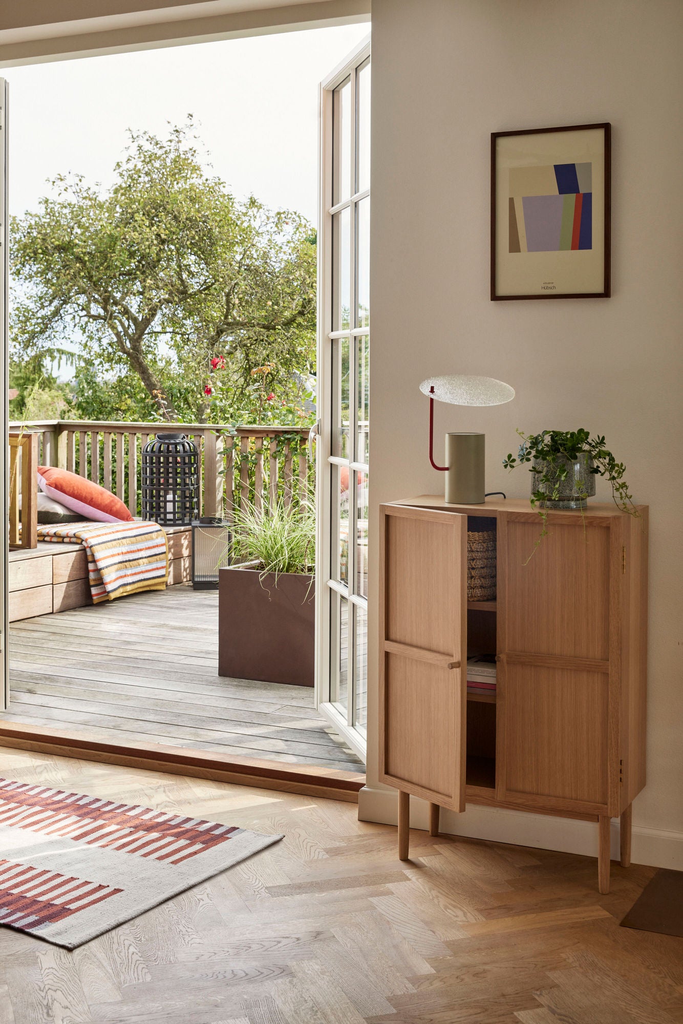 Hübsch Pavilion Plaid striped ocher/multi -colored