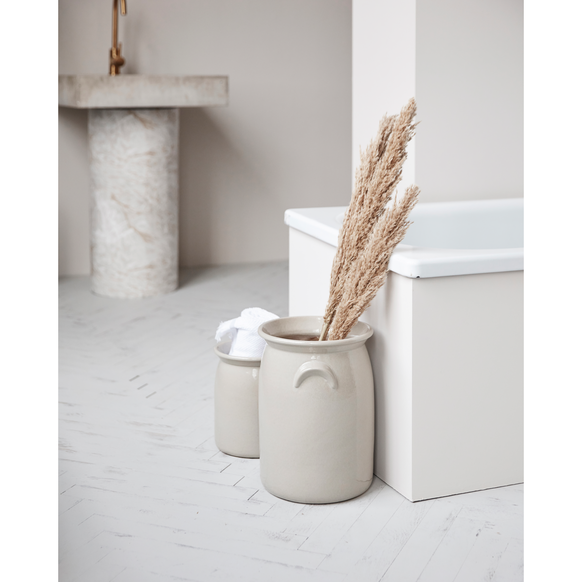 Ceramic pot, Shellish Gray
