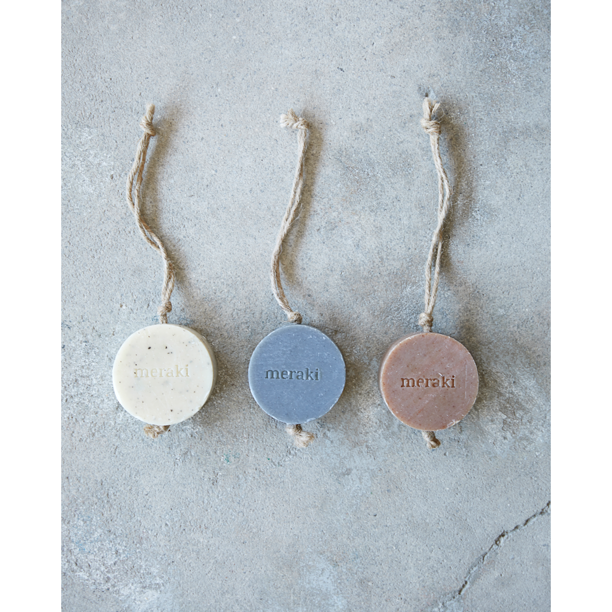 Soap, sesame scrub, beige