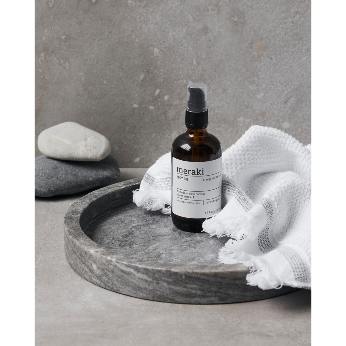 Body Oil, Orange &amp; Herbs, Brown
