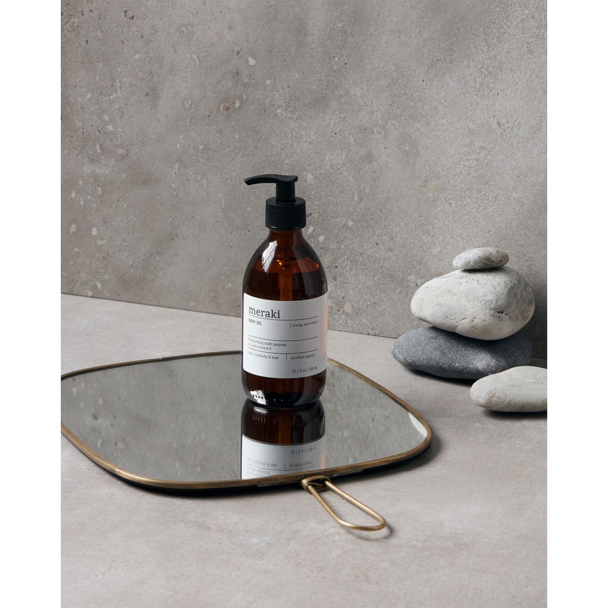 Body Oil, Orange &amp; Herbs, Brown